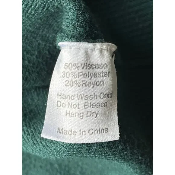 All:Row Womens Green Long Sleeve Sweatshirt Size Medium - Picture 8 of 11